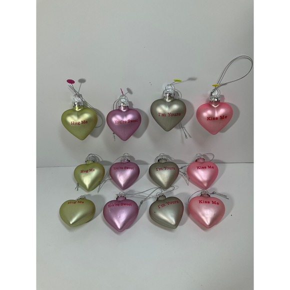 Lillian Vernon Other - Heart Ornaments, Blown glass by Lillian Vernon